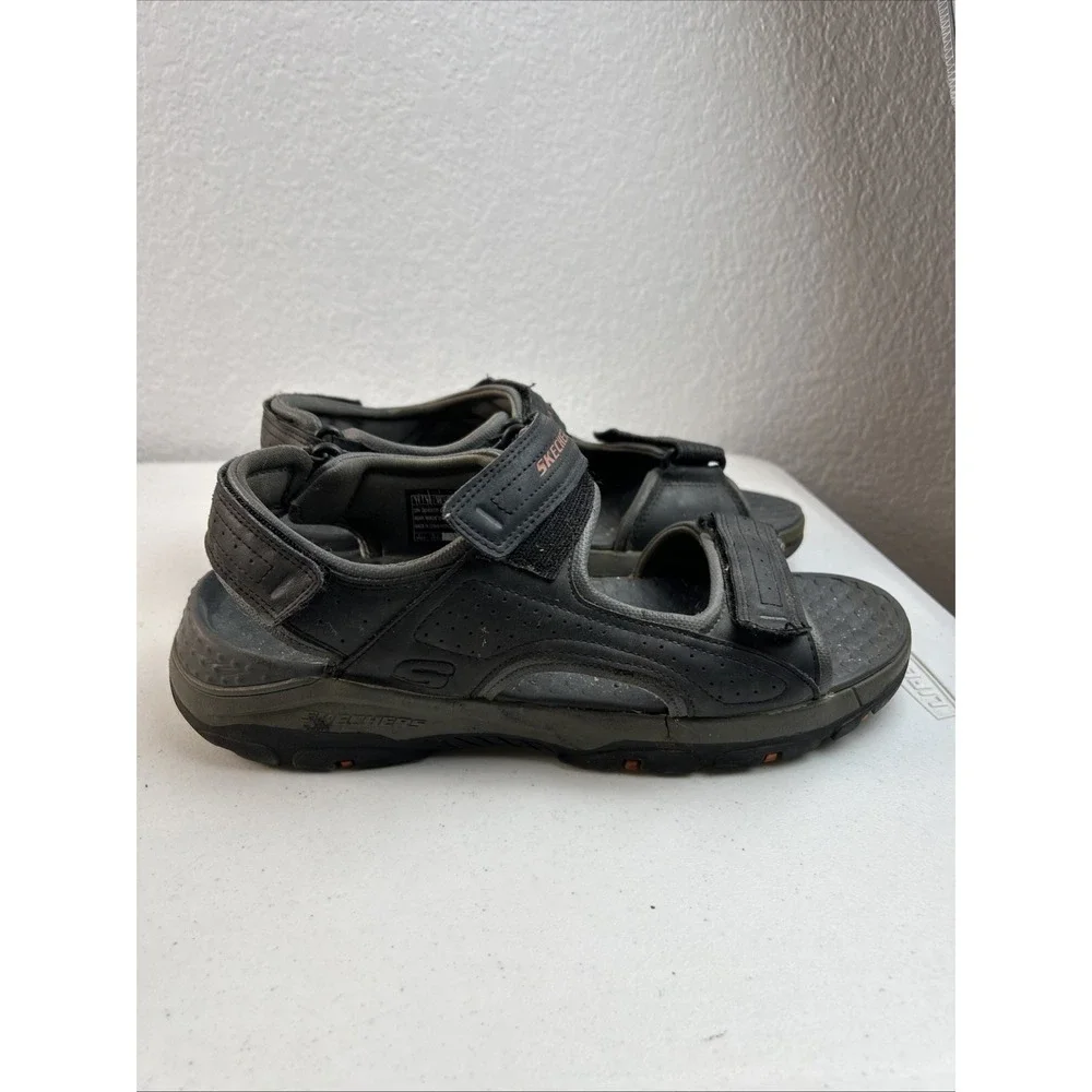 Skechers Tresmen-Garo Relaxed Fit‎ Sandals Men's Size 11 Black / Gray.